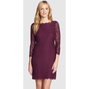 Adrianna Papell lace sheath dress, size 6